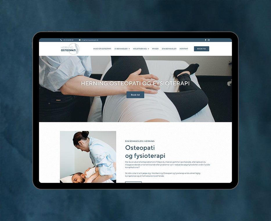 hjemmeside osteopat