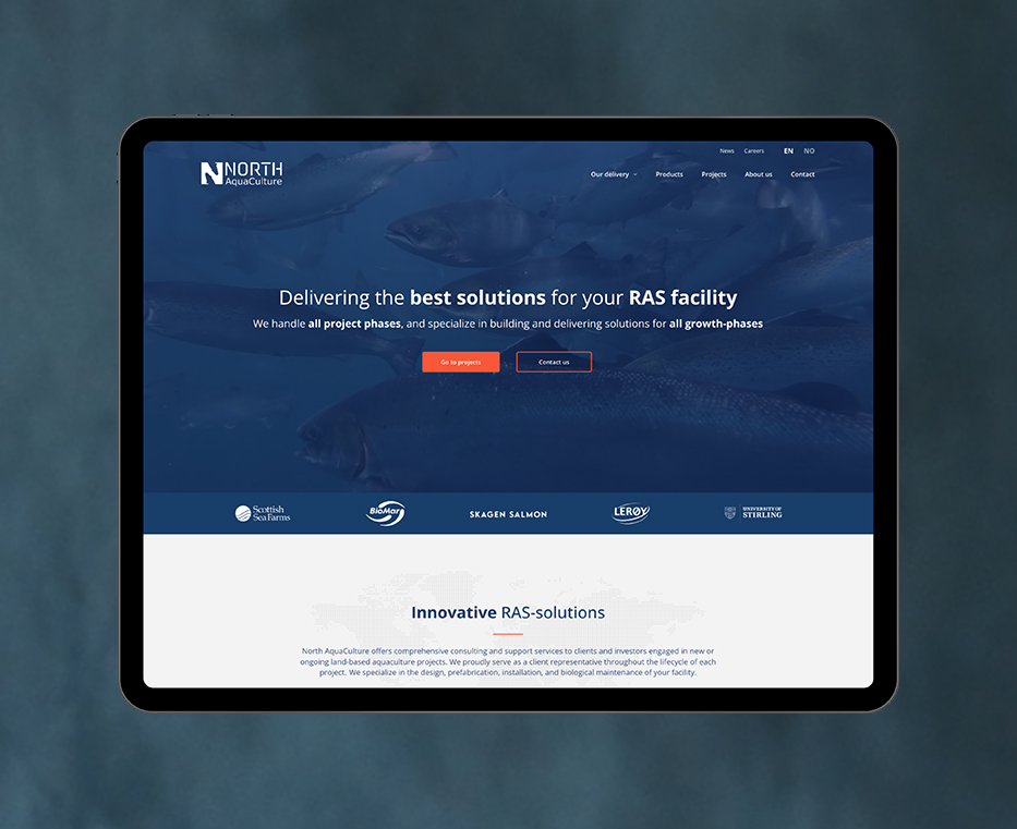 aquaculture webdesign